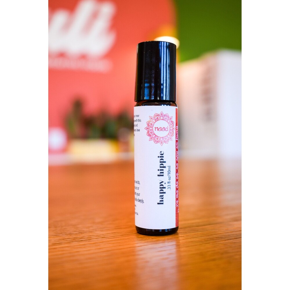 Naad Naturals Happy Hippie Essential Oil Roll-On Mood Boosting Aromatherapy 10ml